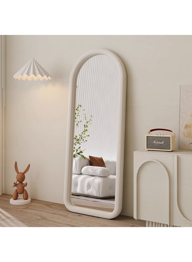 الأزرق جي دبليو مرآة كاملة الطول ذات شكل فريد مثبتة على الحائط على الطراز الفرنسي الكريمي مرآة كاملة الجسم للاستخدام المنزلي مرآة تزيين لغرفة نوم الفتيات مرآة كاملة الجسم عصرية لمكياج مرآة كاملة الطول - Image 5